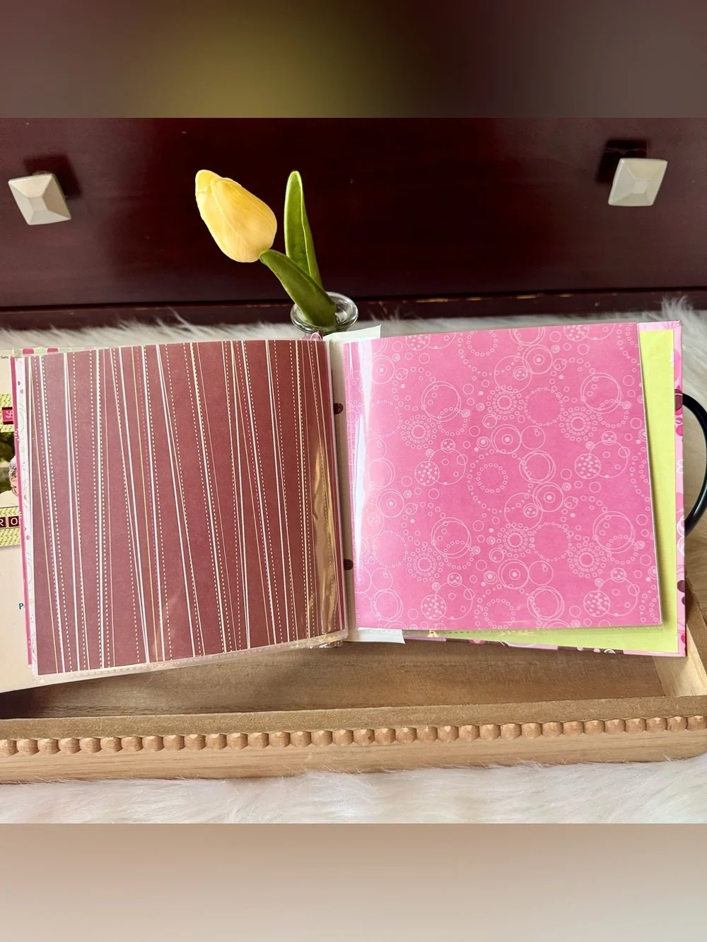 Momenta ATD 6x6 Scrapbook Album Kit Bundle Floral Butterfly Paper‎ Craft Set